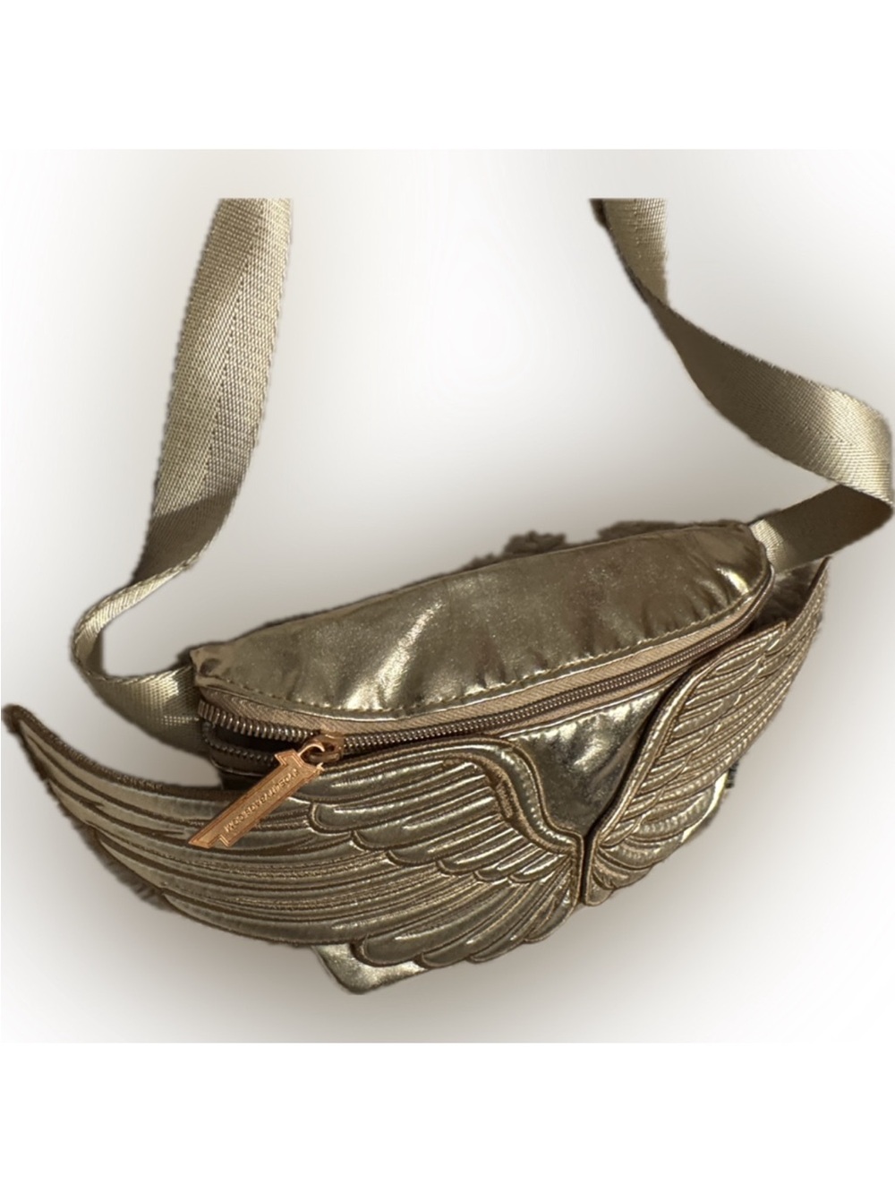 FYDELITY Metallic Gold Bag, Belt Bag, Vegan Leather, Gold Metallic Special - Picture 6 of 13
